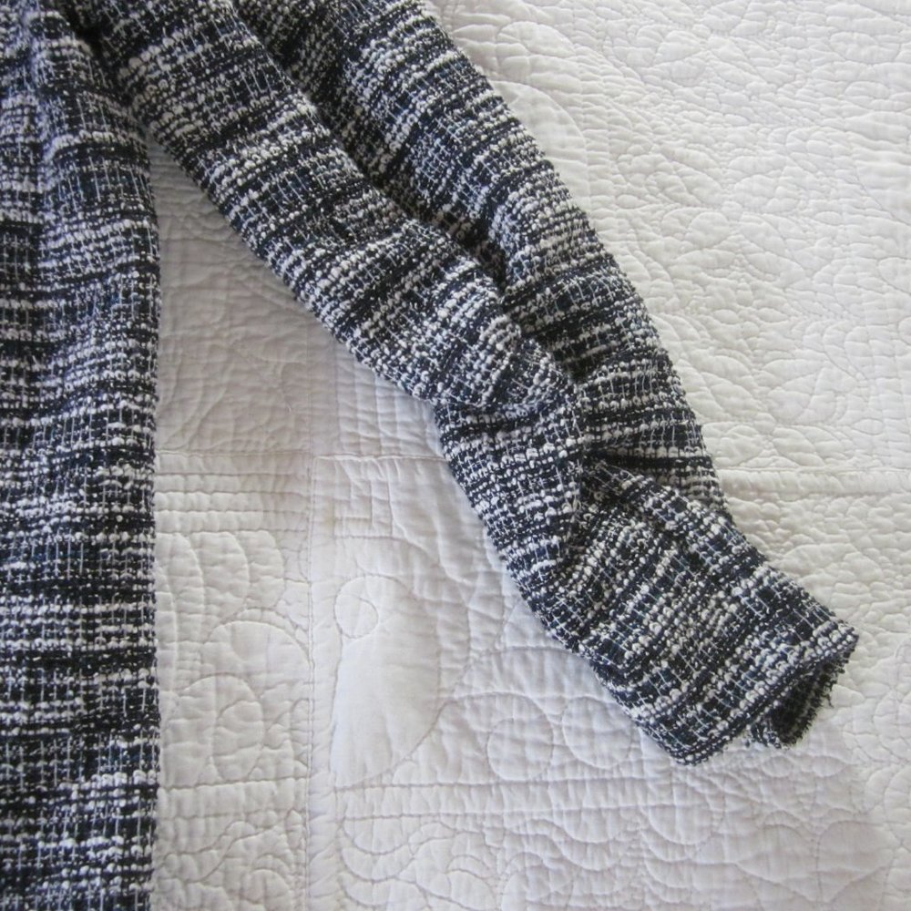 Max Studio Jacket S Single Button Black/Teal Twee… - image 6